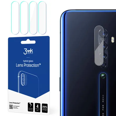 Produktbild von 3mk Hybridglas Lens Protection für Oppo Reno 2 Kamera Objektiv Kameralinse 0,16mm 6H (4 Stück)