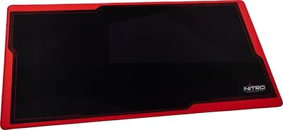 Zdjęcie produktu dla Nitro Concepts DM12, Czarny, Czerwony, Monochromatyczny, Tkanina, Guma, Podkładka dla graczy