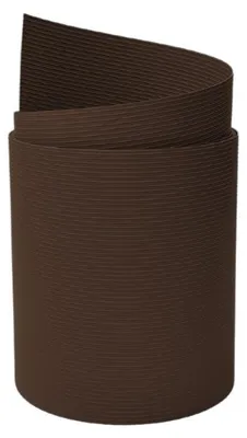 Produktbild von Sichtschutzstreifen zaun|zu RILLE Streifen 2,55m PP Zaunblende Doppelstabzaun Braun 2,55m