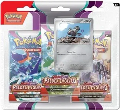 Immagine prodotto di Pokemon Paldea Evolved: Varoom 3-Pack Blister