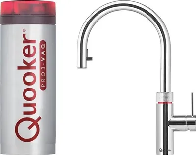 Produktbild von Quooker Flex, verchromt glänzend, mit PRO3 Heißwasser Reservoir, 3XCHR-VAQ
