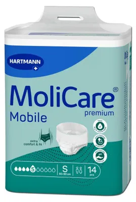 Produktbild von Hartmann MoliCare premium Mobile 5 Tropfen Inkontinenzhose Gr. M unisex 3 x 14 Stk.