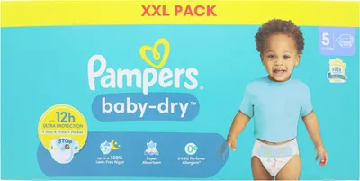 Produktbild von Pampers Baby-Dry Größe 5 11-16kg 108 Windeln Bis zu 100% Auslaufschutz & Komfort