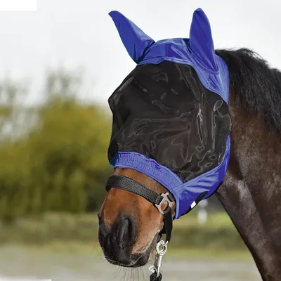 Produktbild von Busse Fliegenmaske FLY BUCKLER royalblau, Busse_17_Groessen:Pony