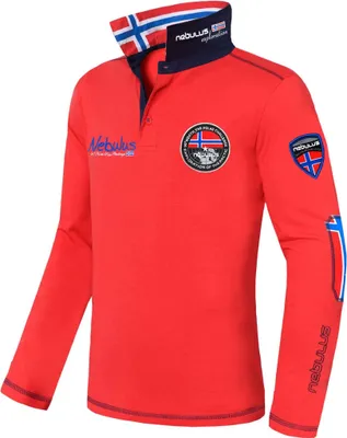 Produktbild von Nebulus Poloshirt langarm BENTY Herren, Polo kurzarm, Shirt, P4697 - Herren, rot, XL