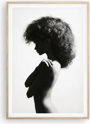 Produktbild von Gerahmtes Poster - Rahmen in heller Eiche - Frau Nacktheit Körper - 70x100 cm - Wand Bild - Wanddeko - Wandbilder - Kunstposter - Wandposter - Bilderrahmen - Bilder - Kunstdruck - P2NPA70x100-4946