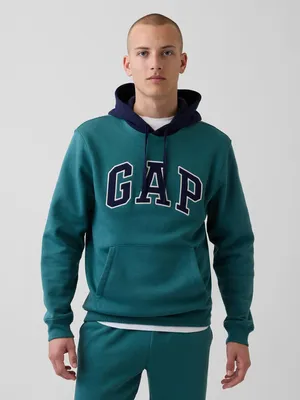 Produktbild von GAP Herren Sweatshirt mit Logo, Kapuze, Kängurutasche und Fleece-Futter, Größe M