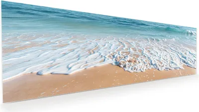Produktbild von Glasbild 120x40cm in XXL für Wohnzimmer, Schlafzimmer Motiv Tropischer Strand