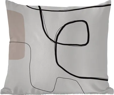 Produktbild von MuchoWow® Outdoor Kissen - Abstrakt - Pastell - Minimalismus - 45x45 cm - Wetterfest - Lounge Kissen - Fotokissen - Dekoratives Kissen