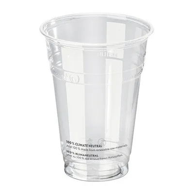 Produktbild von 100x  Trinkbecher 400 ml Eichstrich Ø 96 mm -Kunststoff (PLA)