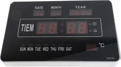 Image de Calendrier électronique multifonctionnel Horloge numérique Affichage de l'heure et de la température