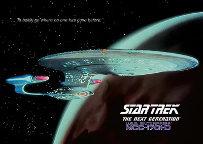Produktbild von Star Trek Poster USS Enterprise (1701-D) + Ü-Poster