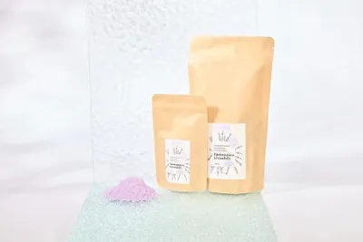 Obrázek produktu pro Kvitok Magická pěna do koupele v prášku Uklidňující levandule 60 g