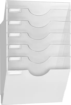 Produktbild von CEP Wandprospekthalter CepExpo DIN A4 6 Fächer weiss