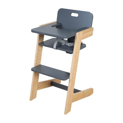 A high chair on a white background.