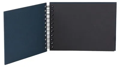 Produktbild von Rössler 1329452900, Blau, 60 Blätter, Spiralbindung, Schwarz, 195 mm, 145 mm