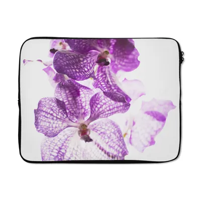 Produktbild von MuchoWow® Laptop Hülle 15 Zoll Lila Orchideen Laptoptasche - Laptoptasche - Sleeve - Rundum-Schutz