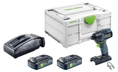 Produktbild von Festool TID 18-Basic Akku Schlagschrauber 18 V 180 Nm 1/4" Brushless + 2x Akku 4,0 Ah + Ladegerät + Systainer