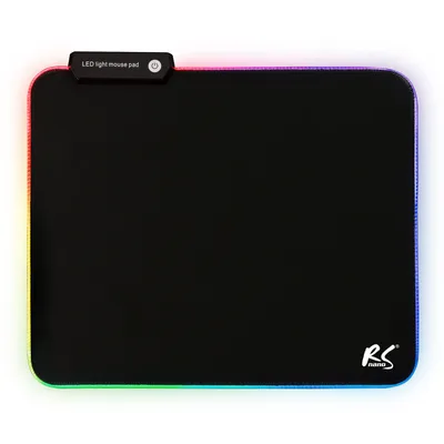 Zdjęcie produktu dla Podkładka pod mysz do gier z podświetleniem LED RGB - Antypoślizgowy gumowy spód podkładki pod mysz - 30 x 25 cm