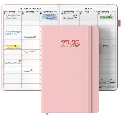 Produktbild von Jahresplaner 2025 mit Wochenübersicht und Kalender