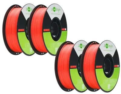 Image de Filament Creality Soleyin Ultra PLA, 1,75 mm, 4 kg pour imprimante 3D, 4 x 1 kg - crème fraise - 3301010510