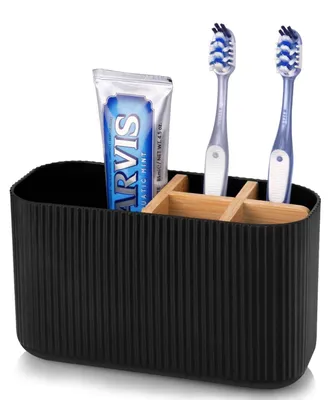 Obrázok produktu pre Držiak na zubné kefky do kúpeľne s bambusovými priehradkami