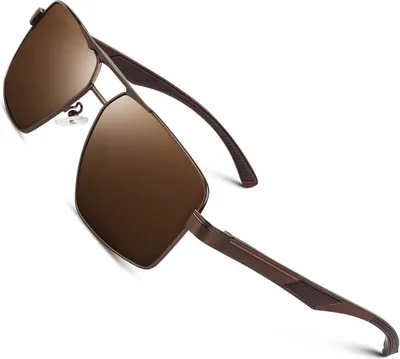 Produktbild von CGID Sonnenbrille Herren Pilotenbrille Polarisiert Al-Mg Metallrahmen UV400 Schutz CAT3 inkl. Etui