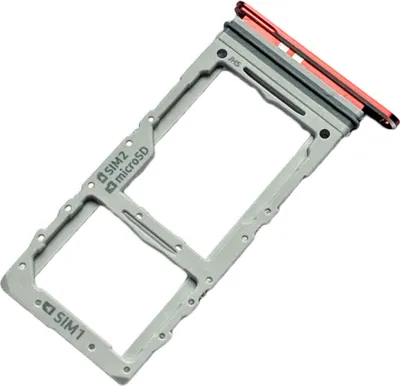 Produktbild von Simkartenhalter und SD Card Fach für Samsung Galaxy S20+ und Samsung Galaxy S20+ 5G, Original Ersatzteil, Rot