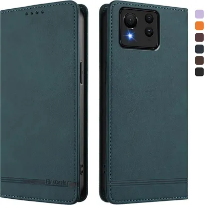 Image de Etui pour Asus Zenfone 11 Ultra, étui rétro en cuirPolyuréthaneavec support et fentes pour cartes de crédit Vert
