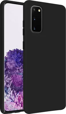 Zdjęcie produktu dla Avizar, etui na Galaxy S20 z antypoślizgowego silikonu, czarne