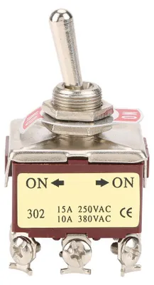 Image de Interrupteur rotatif, compact et sensible, interrupteur métallique à deux positions (ON-ON) pour laindustrielle