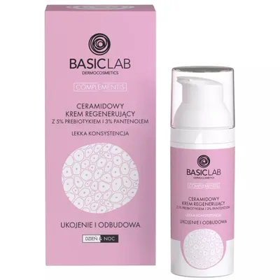Produktbild von BasicLab Ceramide Regenerating Day and Night Cream 50ml for Women and Men - Moisturizes and Soothes