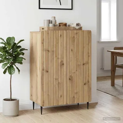 Image de Buffet vidaXL en chêne Artisan 66 x 34,5 x 92 cm, aggloméré