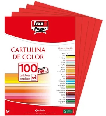 Obrázek produktu pro Fixo 11110451 – Balení 100 kusů, karton, formát A4, červená barva