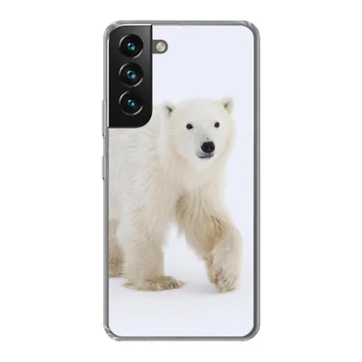 Produktbild von MuchoWow® Handyhülle Schutzhülle Hülle für Samsung Galaxy S22 Eisbär - Schnee - Weiß Silikon Softcase Handy Hülle - Mobiltelefonhülle