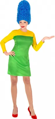 Produktbild von Marge Comic Lady Frauenkostüm mit Turmfrisur Größe: M