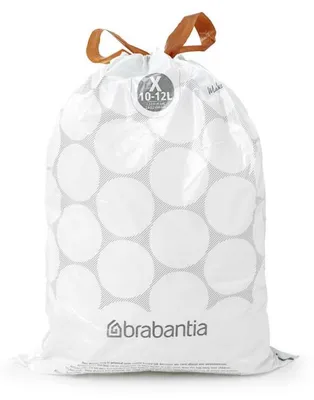 Obrázek produktu pro Brabantia 116728, 12 l, Bílá, Vysokohustotní polyethylen (HDPE), 490 mm, 355 mm, 20 kusů
