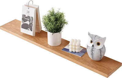 Produktbild von Küchenregal Gieanoo Schwebendes Holzregal, Wandregal aus Eiche, 60 cm, Regal aus Eiche, Wandbrett, Gewürzregal für Badezimmer, Schlafzimmer, Wohnzimme