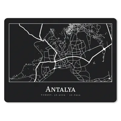 Produktbild von MuchoWow® Mauspad Mousepad Karte - Antalya - Stadtplan 23x19 cm - Mousepads - Maus Mat - Pad - Mausunterlage - Schreibtischunterlage - Mauspad
