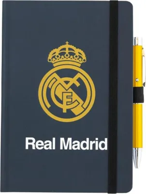 Obrázok produktu pre Erik - Notatnik A5 z rzutnikiem Real Madrid, premium jakość, akcesoria biurowe