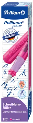 Produktbild von Pelikan 824866, Pink, Kartuschenfüllsystem, Blau, Edelstahl, Linkshändig, Box