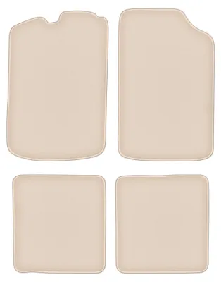 Produktbild von DURBAN Beige Velours-Fußmatten-Set für Volkswagen Golf I Schrägheck (1974-1983)