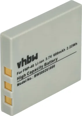 Produktbild von vhbw Akku kompatibel mit BenQ DC Serie E600, DC-5330 Kamera (500 mAh, 3,6 V, Li-Ion)