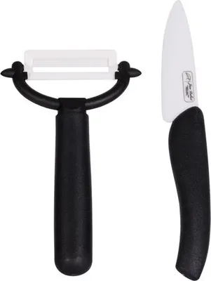 Produktbild von Büro-Messerset 8 cm + Sparschäler - Keramik - Jean Dubost