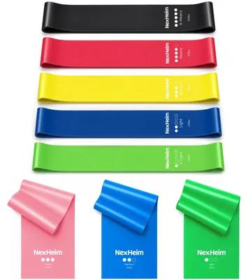Zdjęcie produktu dla Zestaw 8 gum do ćwiczeń oporowych, gumy do treningu siłowego, gumy do jogi i fitnessu