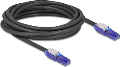 Obrázek produktu pro DELOCK Netzwerkkabel Cat.6 UTP 180 Winkelbar Steckern 5M