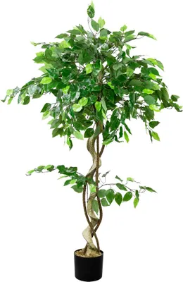 Immagine prodotto di Fico Ficus Pianta Artificiale Plastica 120 cm Decovego