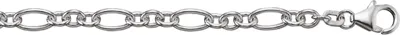 Produktbild von Armband Anker-Figaro 4,60 mm 925/- Silber weiß 19 cm