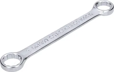 Produktbild von SW-Stahl 01311L Doppelringschlüssel 17 x 19 mm flach I gerade Ausführung I 12-kant I Ringschraubenschlüssel I Doppel-Schraubenschlüssel I Ringschlüssel