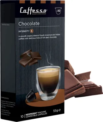 Produktbild von Caffesso Chocolate 10 ks - 100% kompatibilné kapsuly do kávovarov Nespresso, DeLonghi a Krups